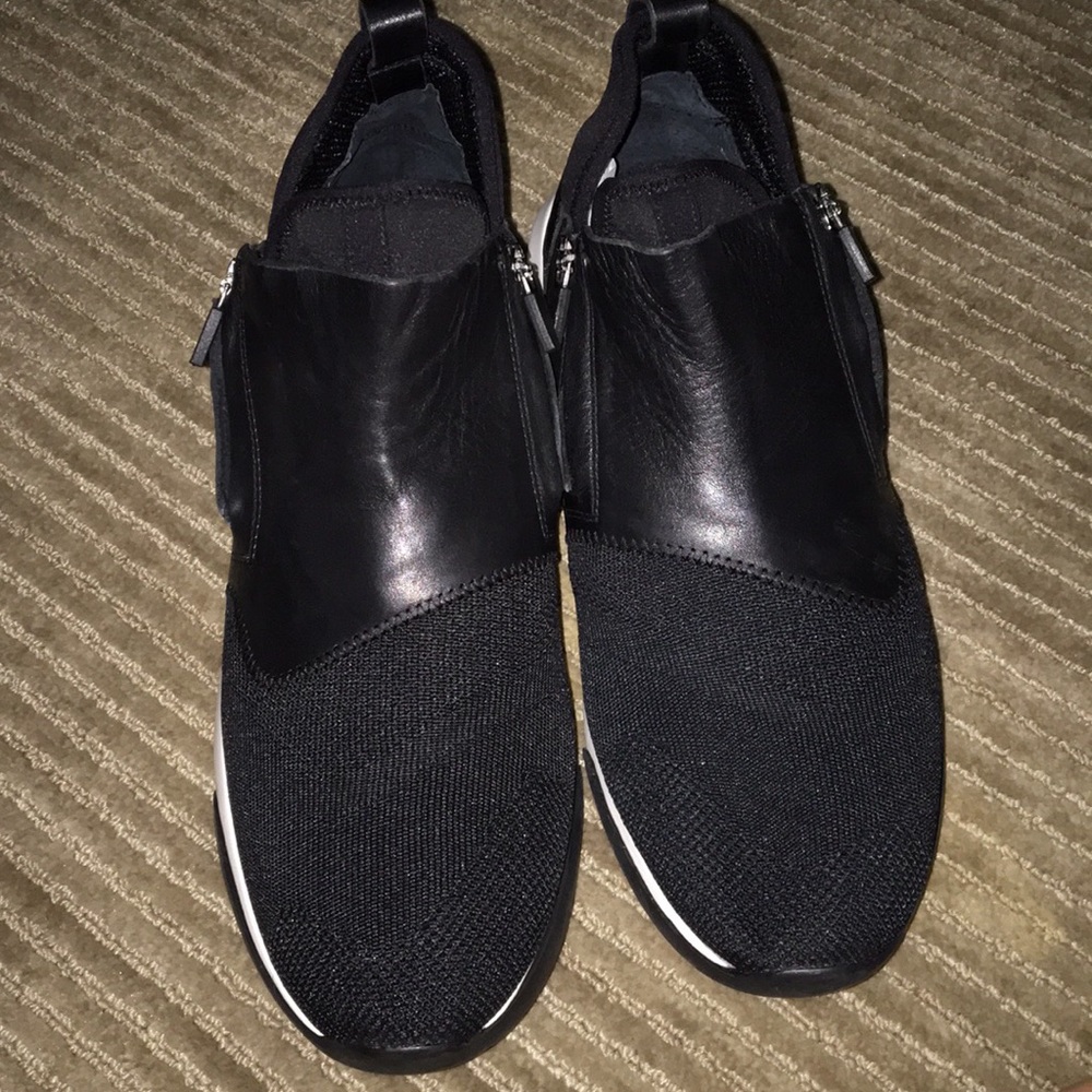 Men’s Ash Leather and Neoprene Sneaker